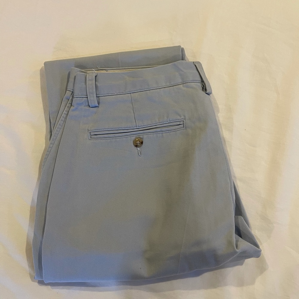 POLO RALPH LAUREN powder blue classic fit trousers 35/30